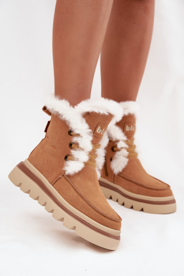 Damen Schneestiefel aus echtem Wildleder Lee Cooper LCJ-25-01-3738 in Braun 2