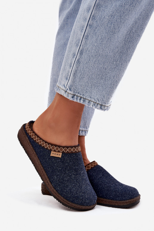 Slippers DamesHaftem Inblu NL000009 donkerblauIn Slippers DamesHaftem Inblu NL000009 donkerblauIn