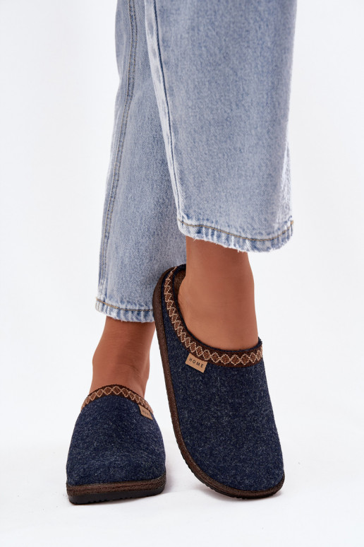 Hausschuhe FemininHaftem Inblu NL000009 Dunkelblau