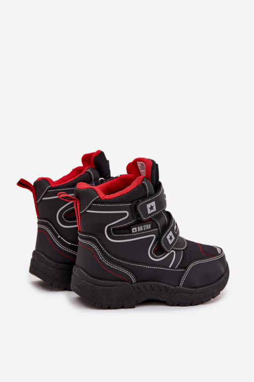 sich Zuarm laufen Schneestiefel für Kinder Schuhe Big Star OO374049 schZuarze Farbe