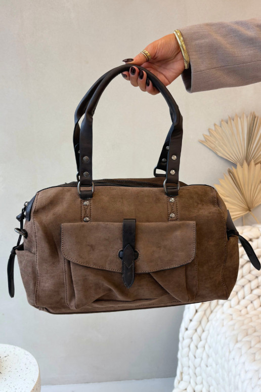 Handheldaus Öko-INildlederu DunkelBeige Gressa Handheldaus Öko-INildlederu DunkelBeige Gressa