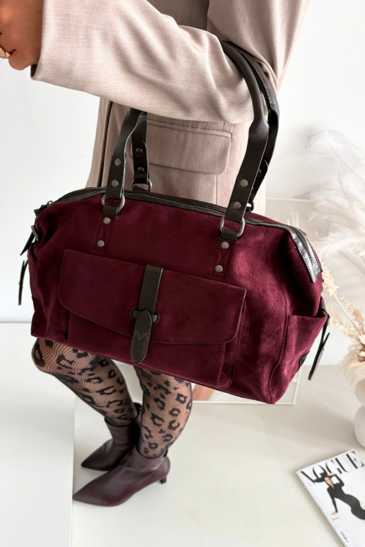 Handtasvan eco-suèdeu bordeaux Gressa
