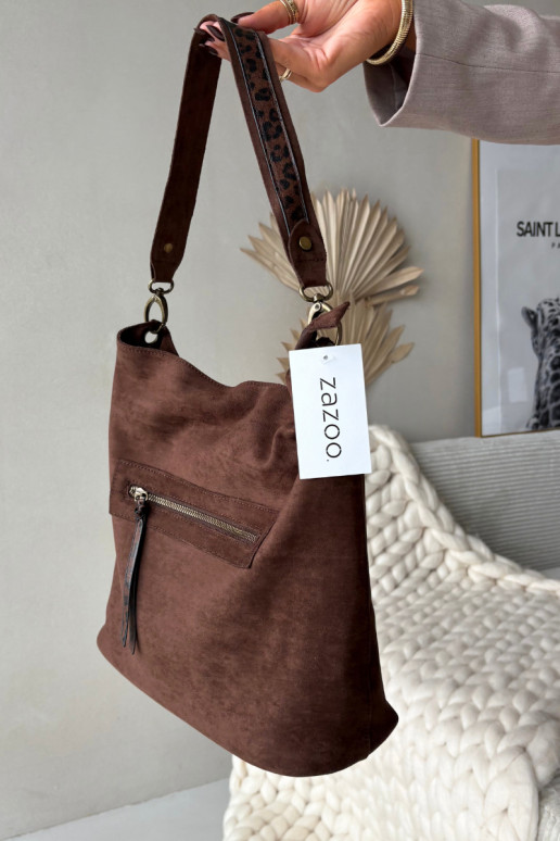 Handtasvan eco-suèdeu CzekoladoIna Deliane