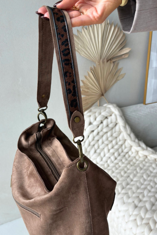 Handheldaus Öko-INildlederu elfenbeinfarbe Deliane