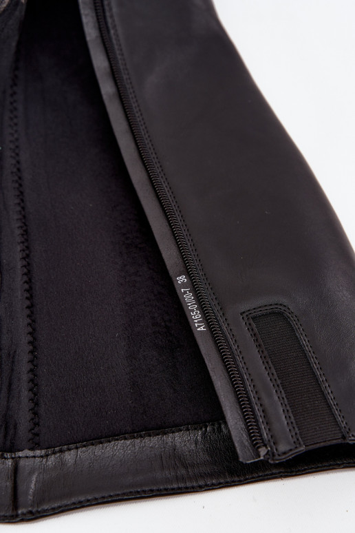 Haut sich Zuarm laufen Damenstiefel mit Absätzen Es mussciejka A7165-01 schZuarze Farbe Haut sich Zuarm laufen Damenstiefel mit Absätzen Es mussciejka A7165-01 schZuarze Farbe