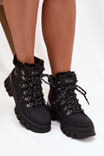 Verwarmde dames Lee Cooper LCJ-25-31-3911 zwarte schoenen