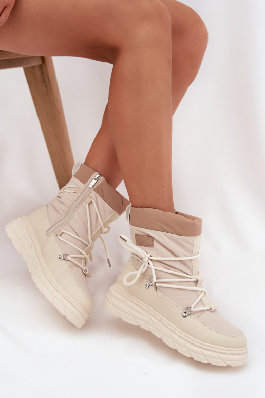 Bottes de neige Féminin Au Château Lee Cooper LCJ-25-44-3931 beige