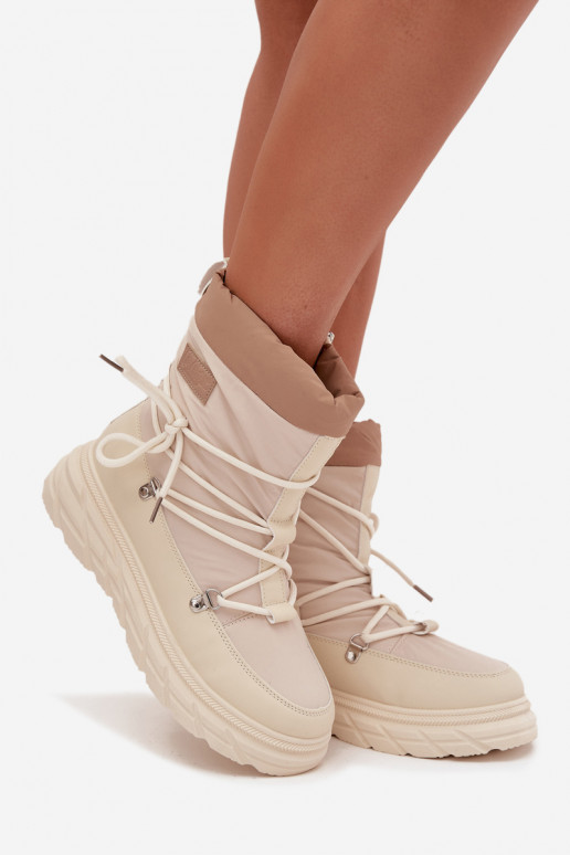 Bottes de neige Féminin Au Château Lee Cooper LCJ-25-44-3931 beige