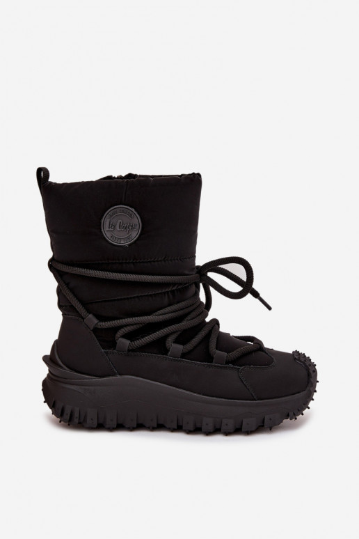 Peau Bottes de neige avec une plateforme Lee Cooper LCJ-25-12-3660 couleur noire