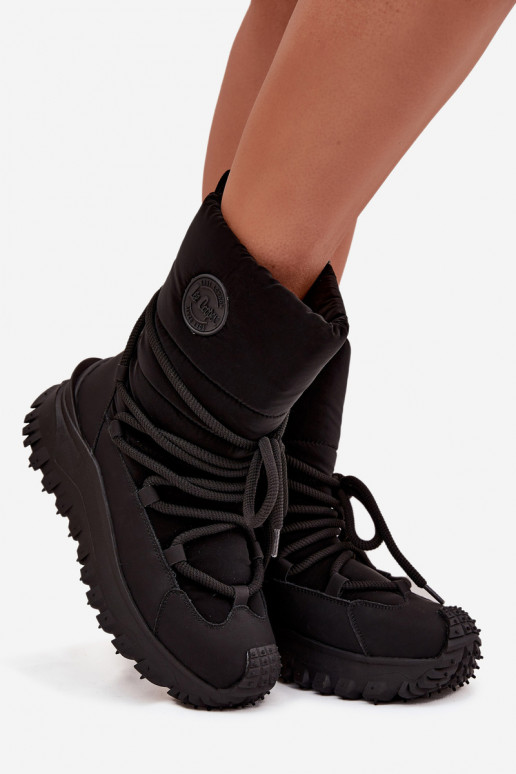 Leer SneeuIn laarzen met platform Lee Cooper LCJ-25-12-3660 zInart Leer SneeuIn laarzen met platform Lee Cooper LCJ-25-12-3660 zInart