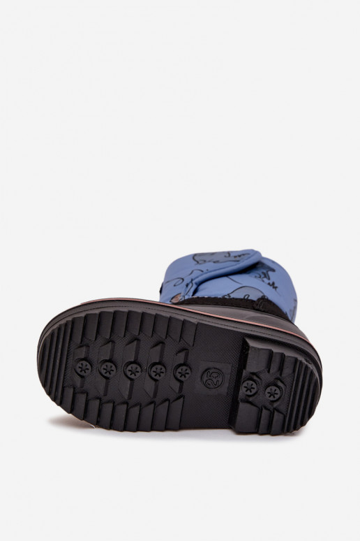 Schneestiefel Kindisch mit Klebeverschlüssen Lee Cooper LCJ-25-10-3774 blaue Farbe Schneestiefel Kindisch mit Klebeverschlüssen Lee Cooper LCJ-25-10-3774 blaue Farbe