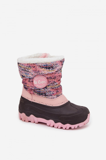 Kinderen Lee Cooper LCJ-25-10-3770 roze sneeuwschoenen met schacht