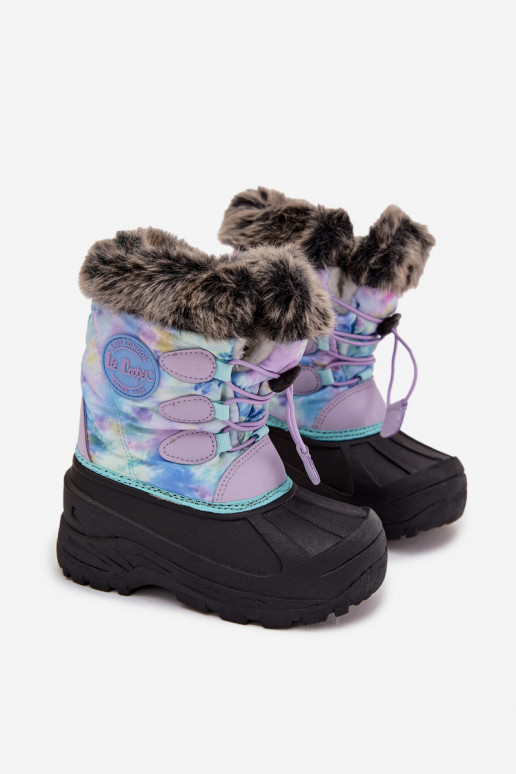 Schneestiefel Kindisch Kindisch mit Pelzmantel I Ściągaczem Lee Cooper LCJ-25-10-3778 Violette Farbe