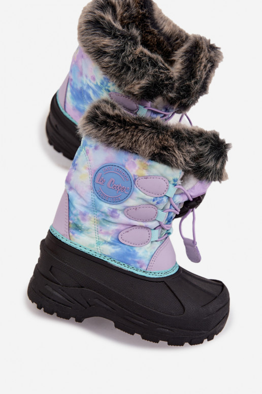 Schneestiefel Kindisch Kindisch mit Pelzmantel I Ściągaczem Lee Cooper LCJ-25-10-3778 Violette Farbe