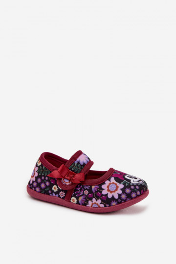 Chaussons-ballet MINNIE MOUSE Nomi en bordeaux pour filles