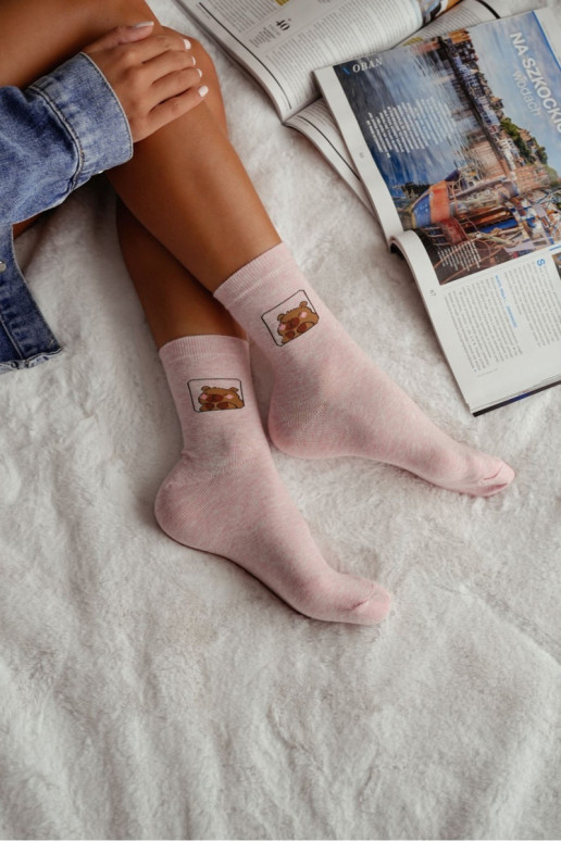 Chaussettes Féminin Kapibara couleur rose Chaussettes Féminin Kapibara couleur rose