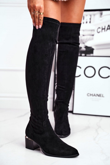 Knie laarzen van eco-suède zInart Can't Stop 2