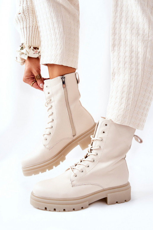 Grand Bottines de travail beige Rozelle