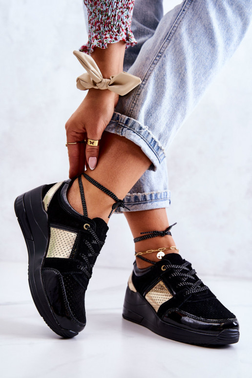 Dames van suède sportschoenen Op de INig zInart Larson