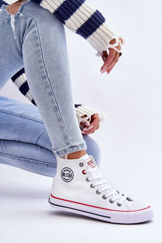 Feminin Klassisches Stilvollll Freizeitschuhe mit Sohle Big Star T274026 Zueiße Farbe