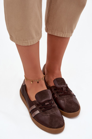 Bottes en cuir daim pour femmes, type barefoot, couleur chocolat Zazoo N1341