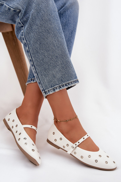 Ballerines Féminin Ze couleur argentmi Elementami couleur blanche Il fautrivon