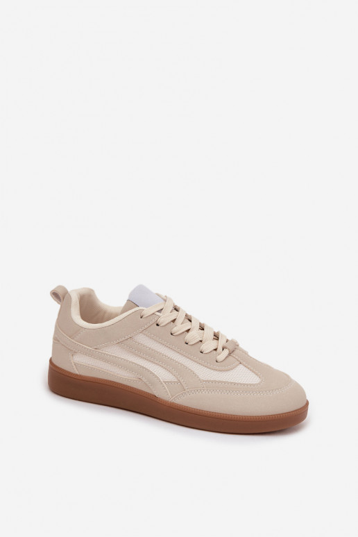 Sneakers model schoenen Dames beige Hanelor
