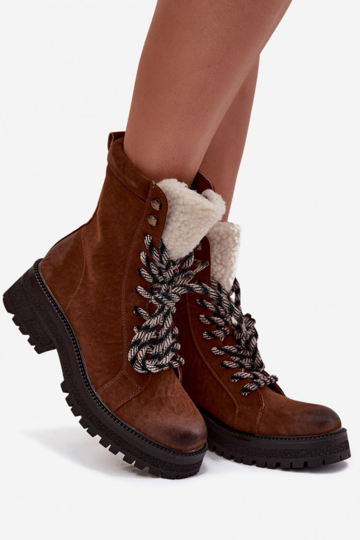 Bottes chaussures Féminin en cuir écologique marron Bellora