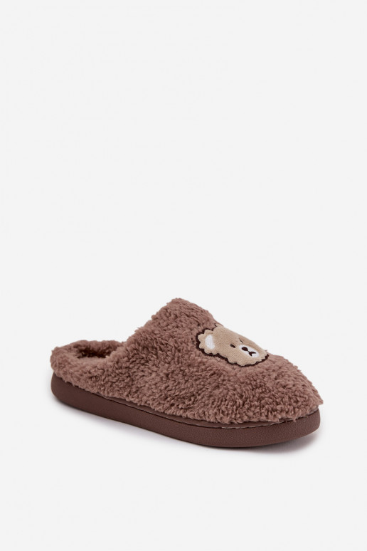 Slippers Dames met bont Typu Baranek I teddyberenm CzekoladoIne Temiena