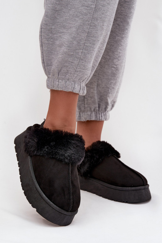 Slippers Dames met platform met bont zInart Linaris