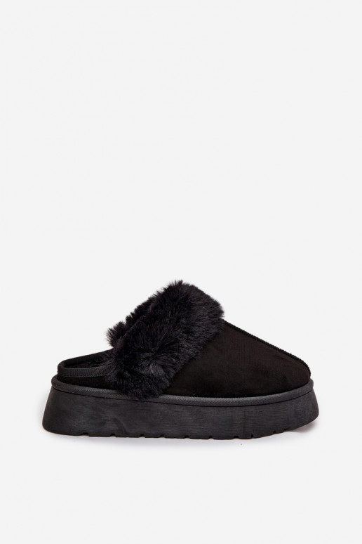 Slippers Dames met platform met bont zInart Linaris