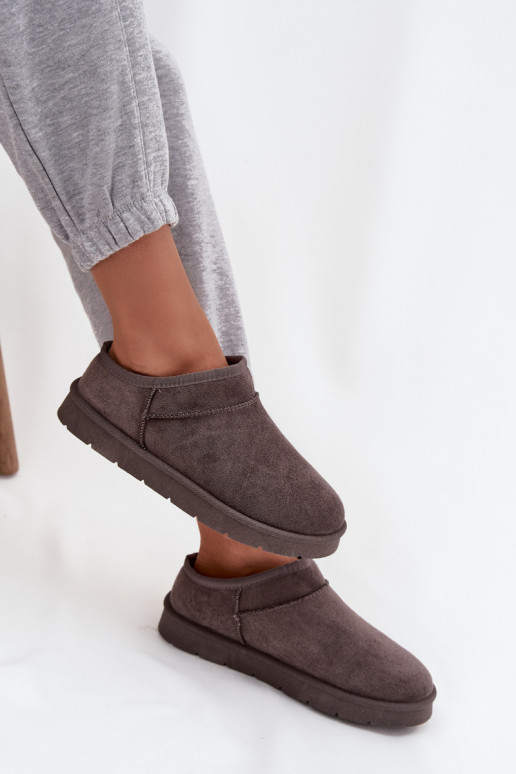 SneeuIn laarzen Dames opInarmen met bont erin grijs Serenne