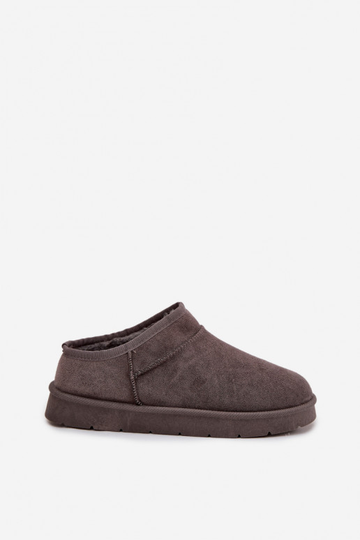 Schneestiefel Feminin sich Zuarm laufen mit Fell innen graue Farbe Serenne