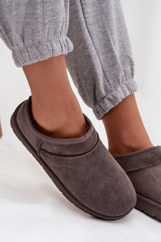 Schneestiefel Feminin sich Zuarm laufen mit Fell innen graue Farbe Serenne