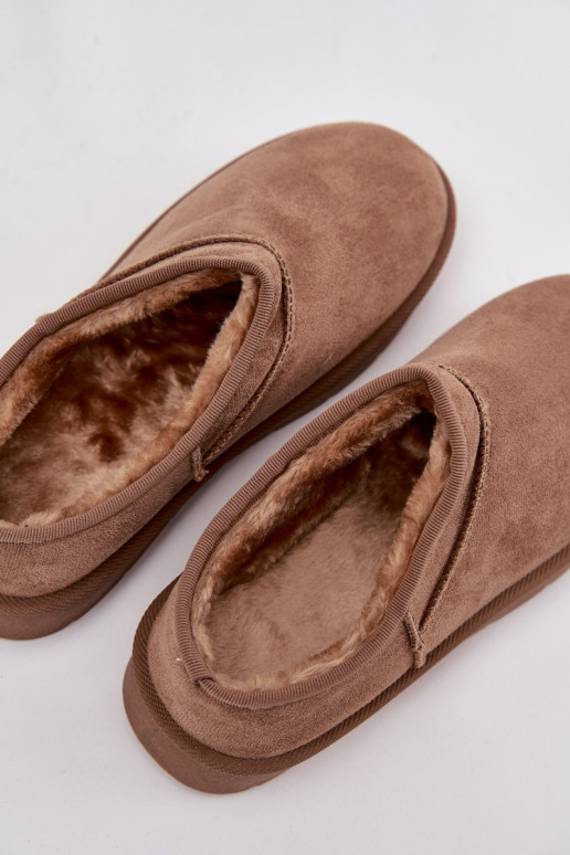 Schneestiefel Feminin sich Zuarm laufen mit Fell innen braune Farbe Serenne