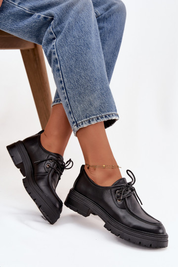 Chaussures pour femmes en simili cuir noires Adrelle
