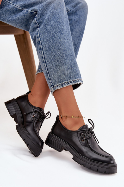 chaussures Féminin en cuir écologique couleur noire Adrelle
