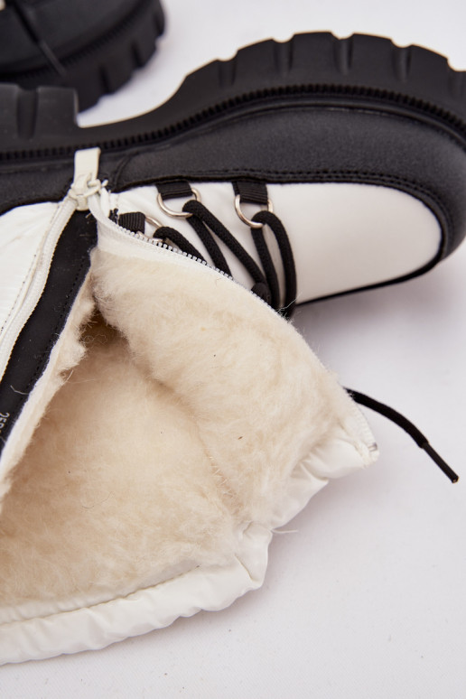 Bottes de neige pour enfants couleur blanche Adelisse