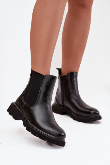 Bottines pour femmes isolées et stylées couleur noire « Rivelia » 2