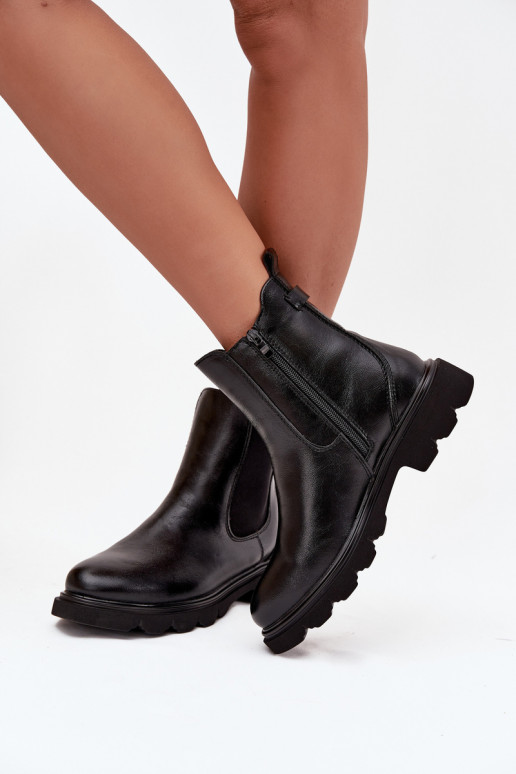 bottes élégantes Féminin réchauffer Au Château couleur noire Rivelia