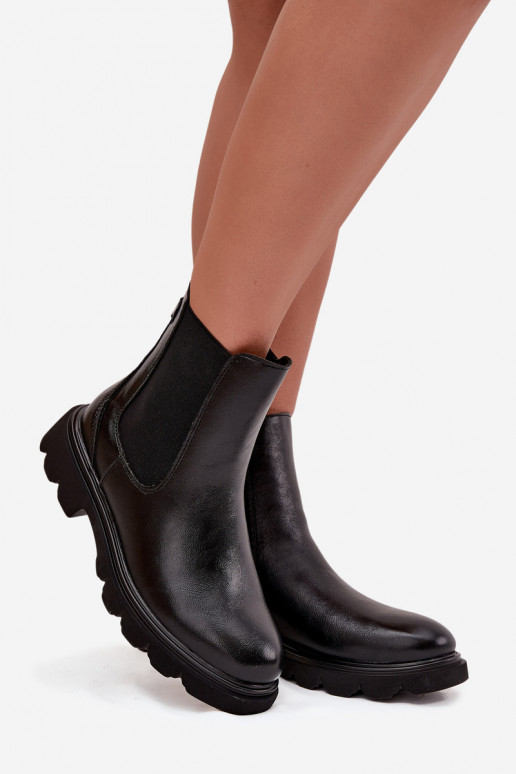 bottes élégantes Féminin réchauffer Au Château couleur noire Rivelia
