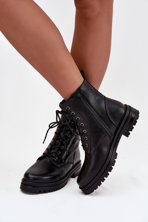 Bottines de travail Féminin réchauffer couleur noire Ivonelle