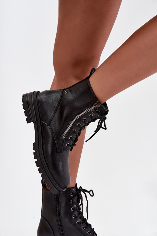 Bottines de travail Féminin réchauffer couleur noire Ivonelle