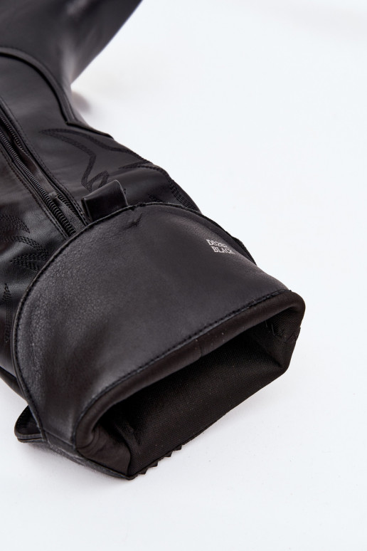 Stiefel CoZuboy-Stil mit Absätzen Eko Haut sich Zuarm laufen schZuarze Farbe Zareen