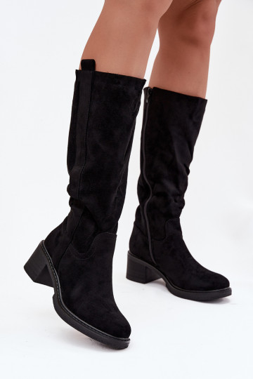 bottes pour femmes Klocke en daim écologiqueoÀe couleur noire Darisse 2