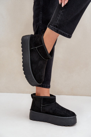 Bottes de neige pour femmes avec plateforme couleur noire « Ninala »