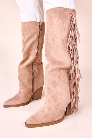 Beige cowboy laarsjes met...