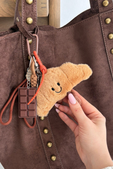 Breloczek Do Torebki Kluczy Rogalik Czekolada mit Herzen Myssa 2