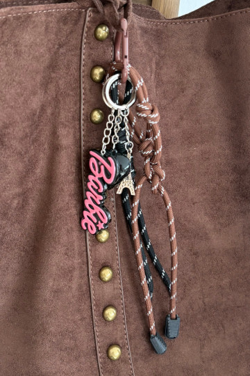 Breloczek Do Torebki Kluczy Barbie DANSieża Eiffla Serduszko Celith