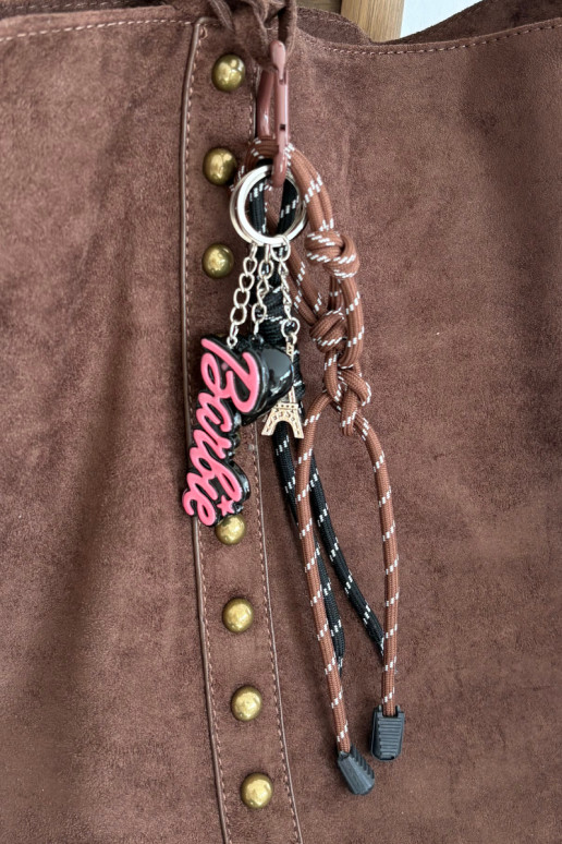 Breloczek Do Torebki Kluczy Barbie INieża Eiffla Serduszko Celith